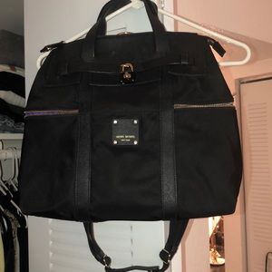 Black Henri Bendel Backpack .